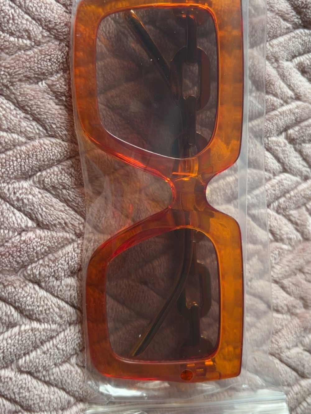 & Other Stories Amber Tortoise Square Sunglasses